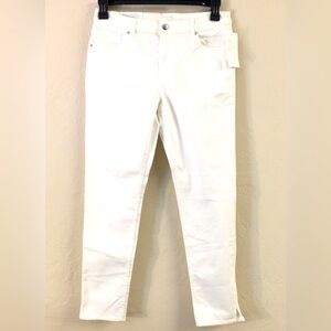 H&M Super Stretch Skinny Jean 12 White NEW